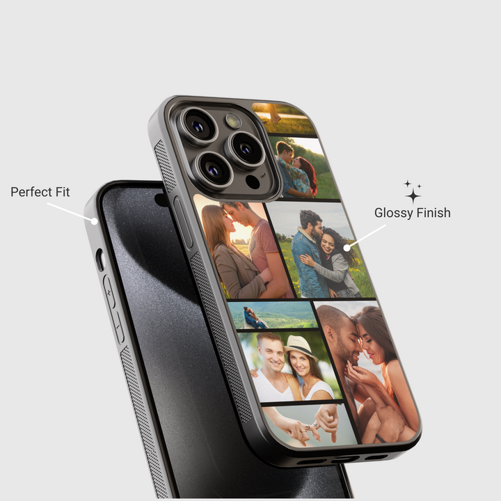 Estuche para teléfono con retrato personalizado - Estuche para teléfono con impresión fotográfica personalizada para iPhone