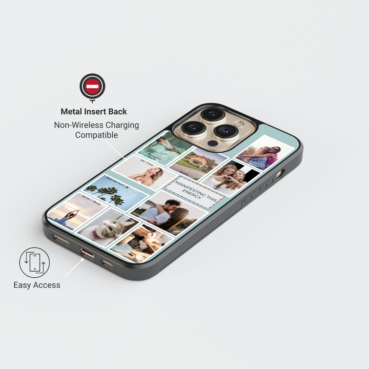 Estuche para teléfono con retrato personalizado - Estuche para teléfono con impresión fotográfica personalizada para iPhone