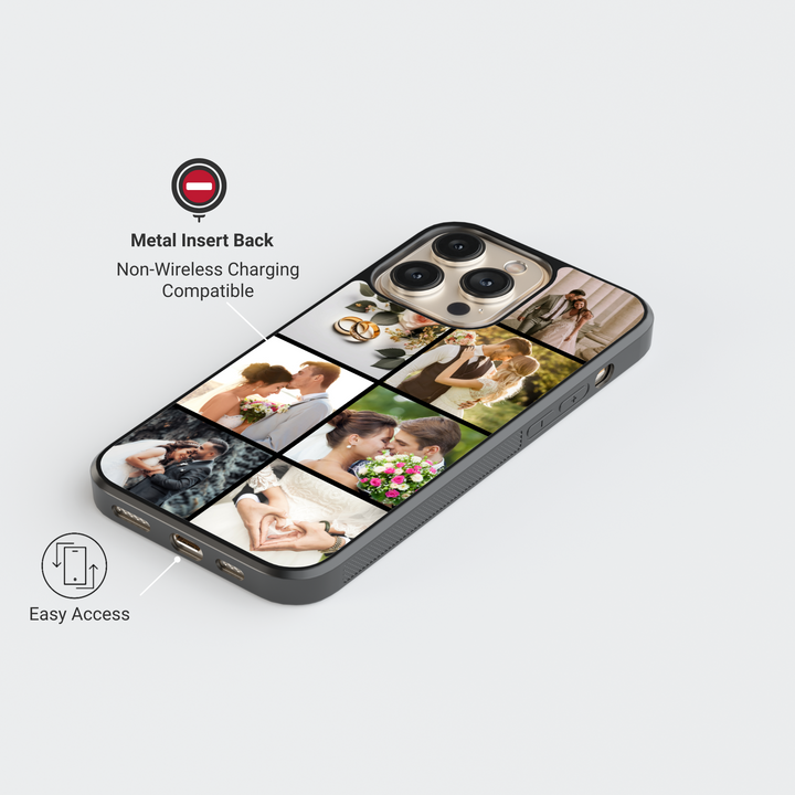 Estuche para teléfono con retrato personalizado - Estuche para teléfono con impresión fotográfica personalizada para iPhone