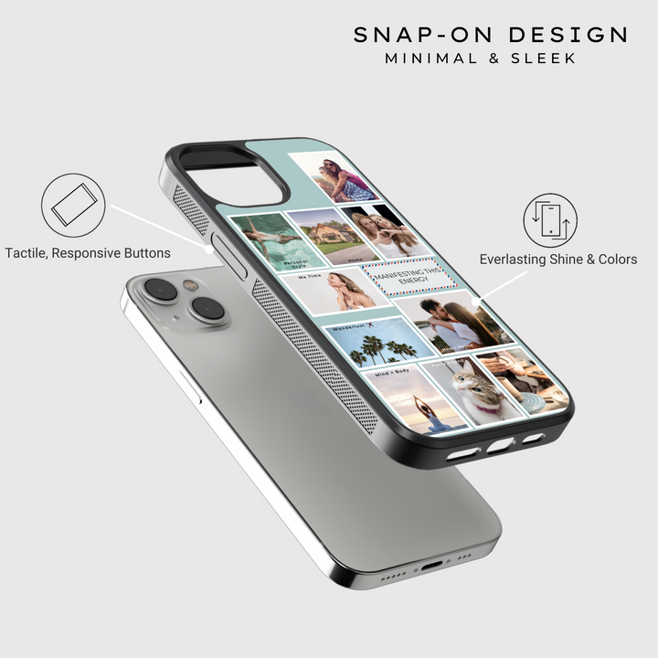 Estuche para teléfono con retrato personalizado - Estuche para teléfono con impresión fotográfica personalizada para iPhone