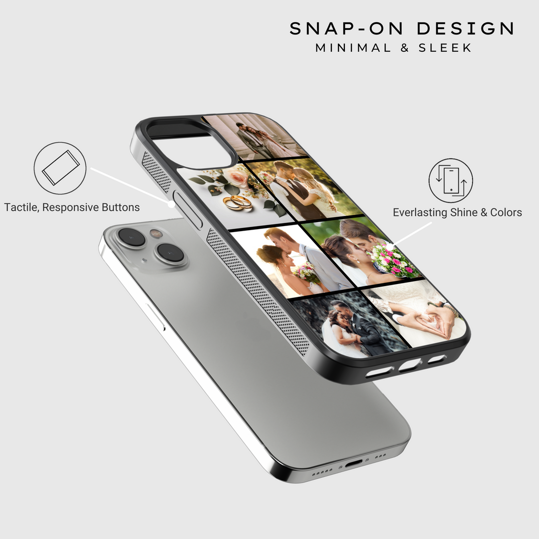 Estuche para teléfono con retrato personalizado - Estuche para teléfono con impresión fotográfica personalizada para iPhone