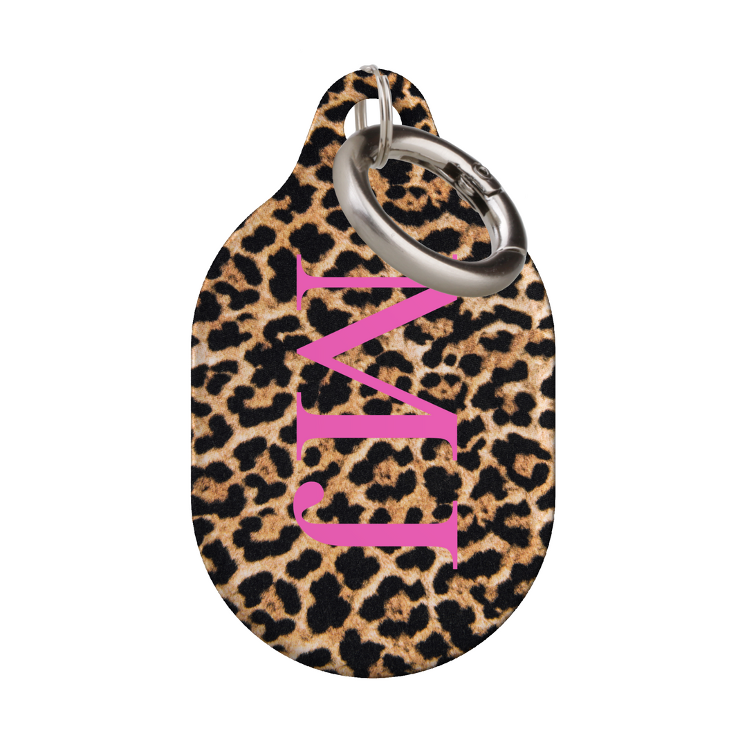 Stylish printed AirTag case with keyring, custom Apple AirTag cover for women, protective AirTag holder accessory