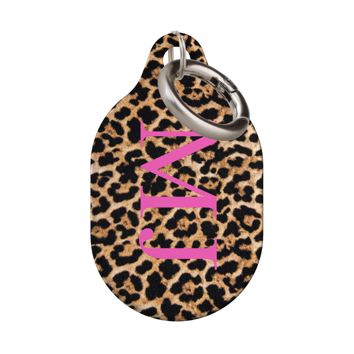 Stylish printed AirTag case with keyring, custom Apple AirTag cover for women, protective AirTag holder accessory