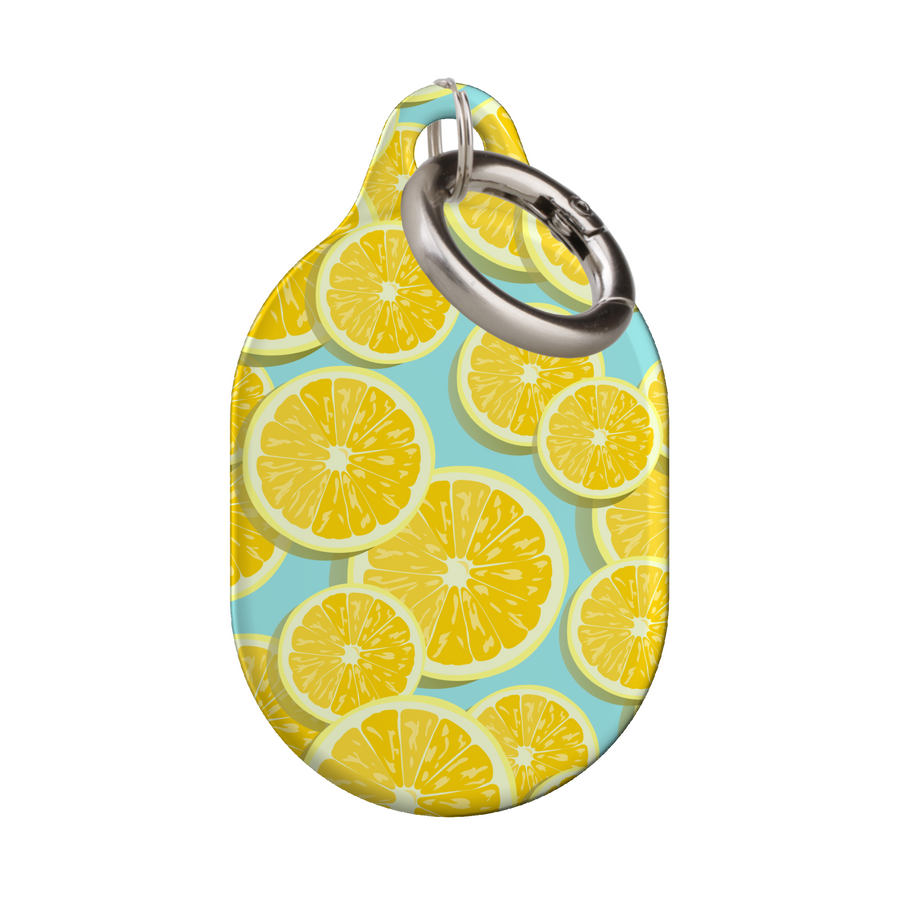 Stylish printed AirTag case with keyring, custom Apple AirTag cover for women, protective AirTag holder accessory