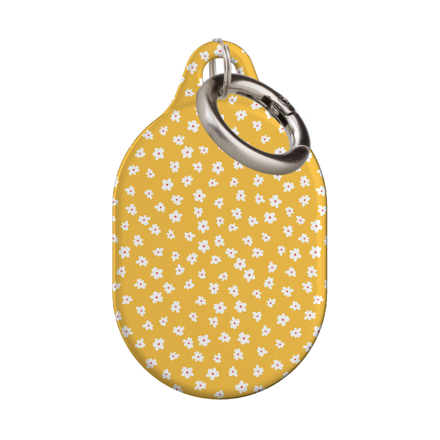 Stylish printed AirTag case with keyring, custom Apple AirTag cover for women, protective AirTag holder accessory
