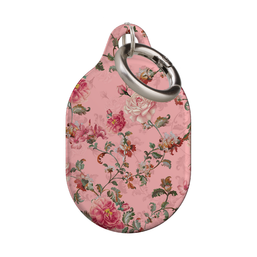 Stylish printed AirTag case with keyring, custom Apple AirTag cover for women, protective AirTag holder accessory