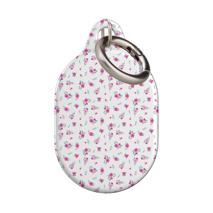 Stylish printed AirTag case with keyring, custom Apple AirTag cover for women, protective AirTag holder accessory