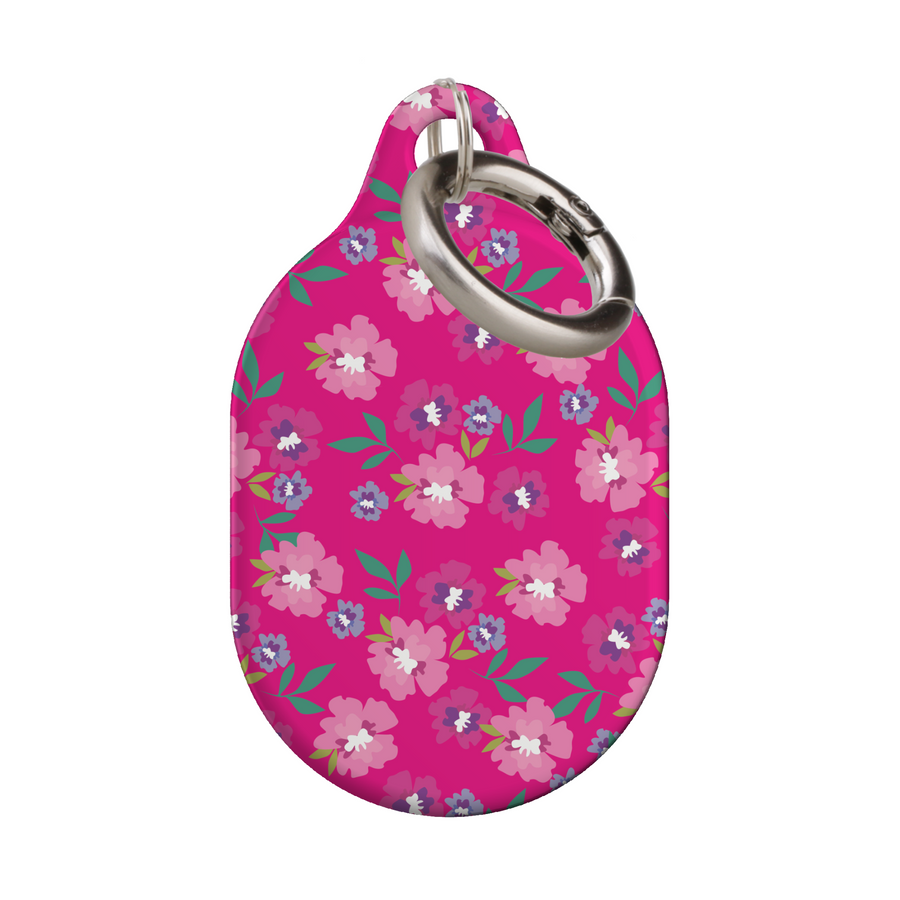Stylish printed AirTag case with keyring, custom Apple AirTag cover for women, protective AirTag holder accessory