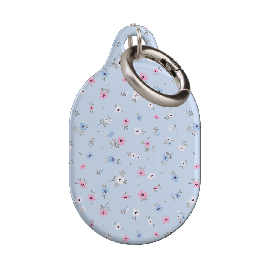 Stylish printed AirTag case with keyring, custom Apple AirTag cover for women, protective AirTag holder accessory