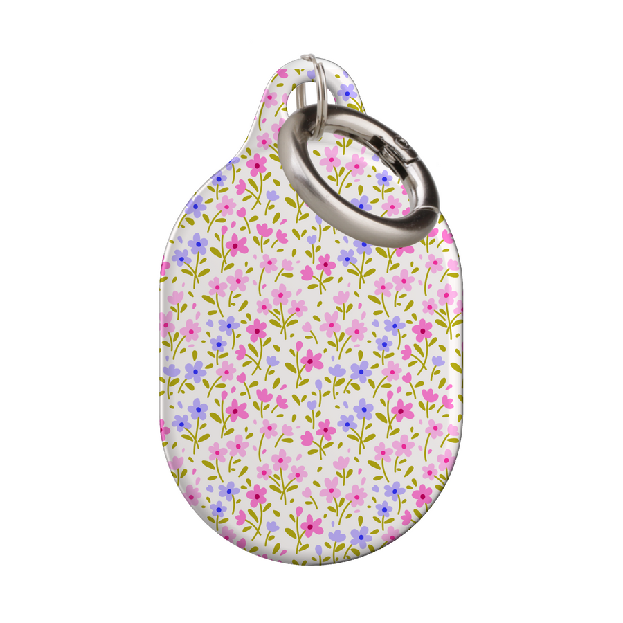Stylish printed AirTag case with keyring, custom Apple AirTag cover for women, protective AirTag holder accessory