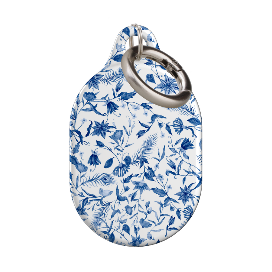 Stylish printed AirTag case with keyring, custom Apple AirTag cover for women, protective AirTag holder accessory