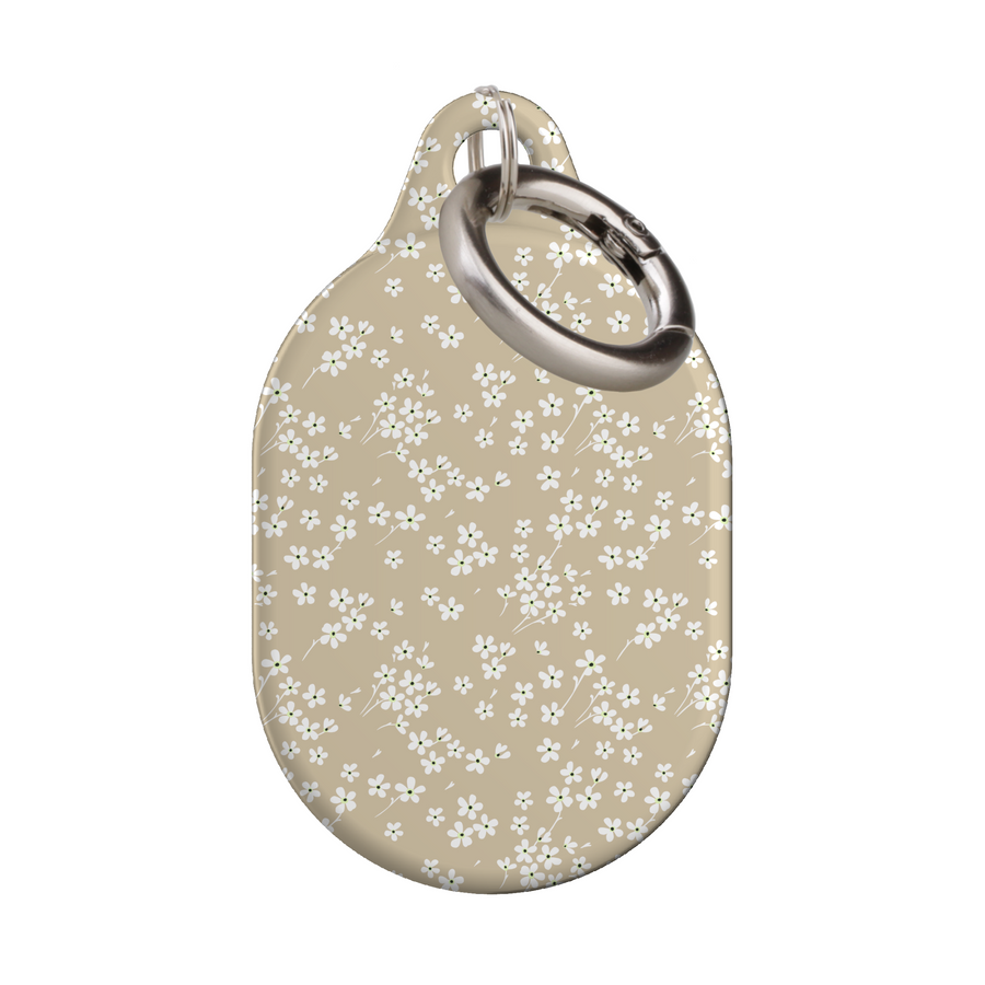 Stylish printed AirTag case with keyring, custom Apple AirTag cover for women, protective AirTag holder accessory