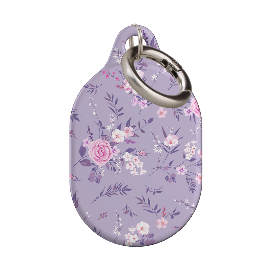Stylish printed AirTag case with keyring, custom Apple AirTag cover for women, protective AirTag holder accessory