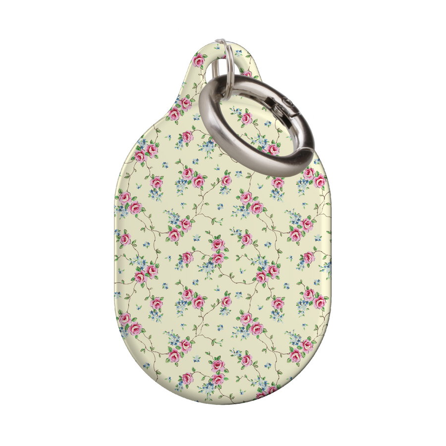 Stylish printed AirTag case with keyring, custom Apple AirTag cover for women, protective AirTag holder accessory