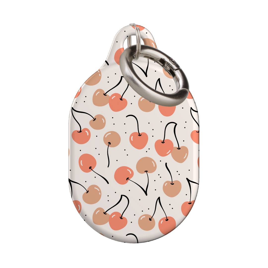 Stylish printed AirTag case with keyring, custom Apple AirTag cover for women, protective AirTag holder accessory