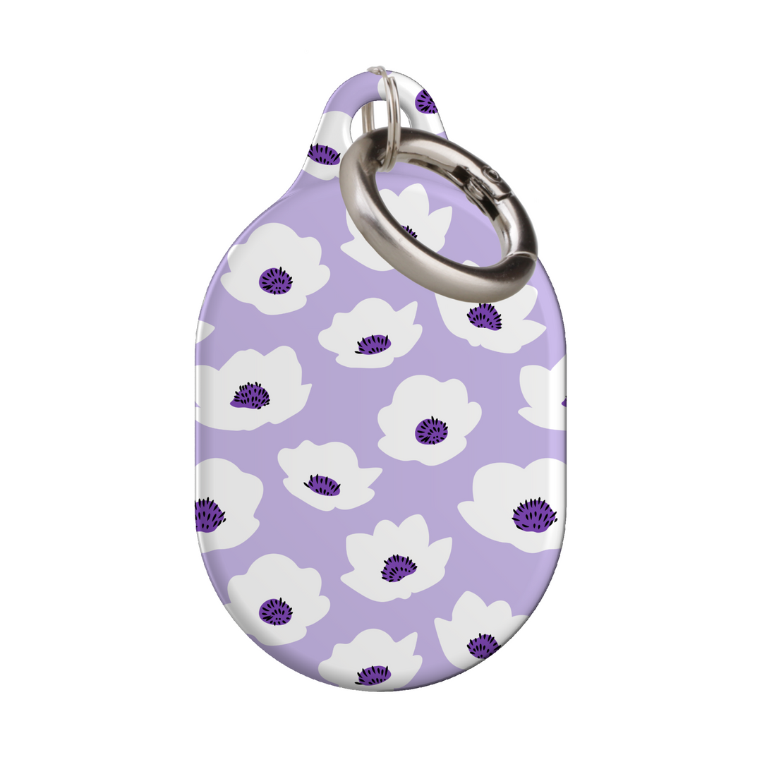 Stylish printed AirTag case with keyring, custom Apple AirTag cover for women, protective AirTag holder accessory
