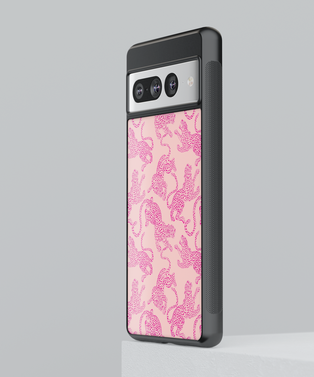 Pink Leopard Print Google Pixel Case - Compatible with Pixel 9 Pro XL, Pixel 9, Pixel 9 Pro, Pixel 8 Pro, Pixel 8a, and Pixel 8 - Trendy Aesthetic Animal Pattern Protective Cover