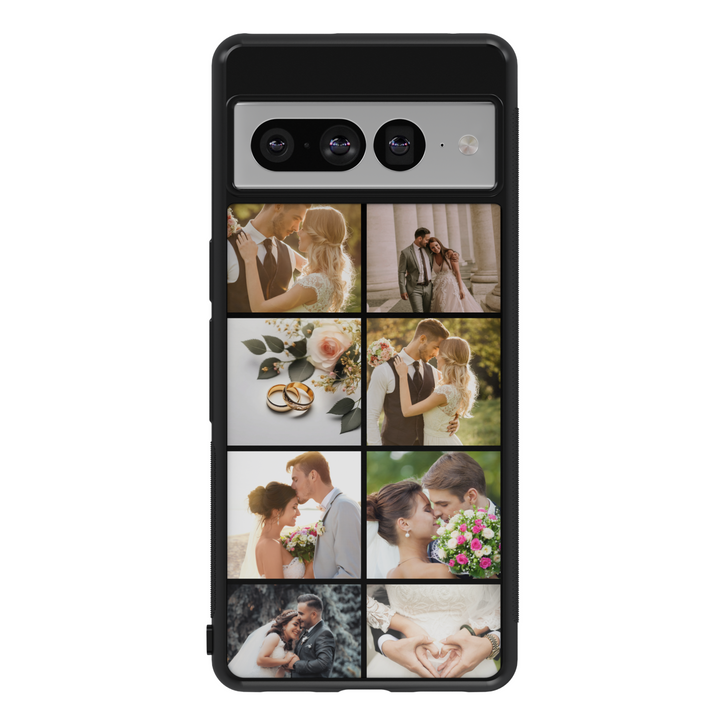 Custom Wedding Photo Collage Phone Case for Google Pixel 9 Pro XL, Pixel 9, Pixel 9 Pro, Pixel 8 Pro, Pixel 8a, Pixel 8 – Personalized Bridal Memory Cover