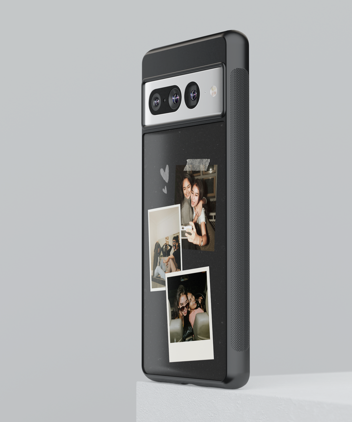 Custom Polaroid Photo Collage Phone Case for Google Pixel 9 Pro XL, Pixel 9, Pixel 9 Pro, Pixel 8 Pro, Pixel 8a, Pixel 8 – Personalized Aesthetic Scrapbook Style