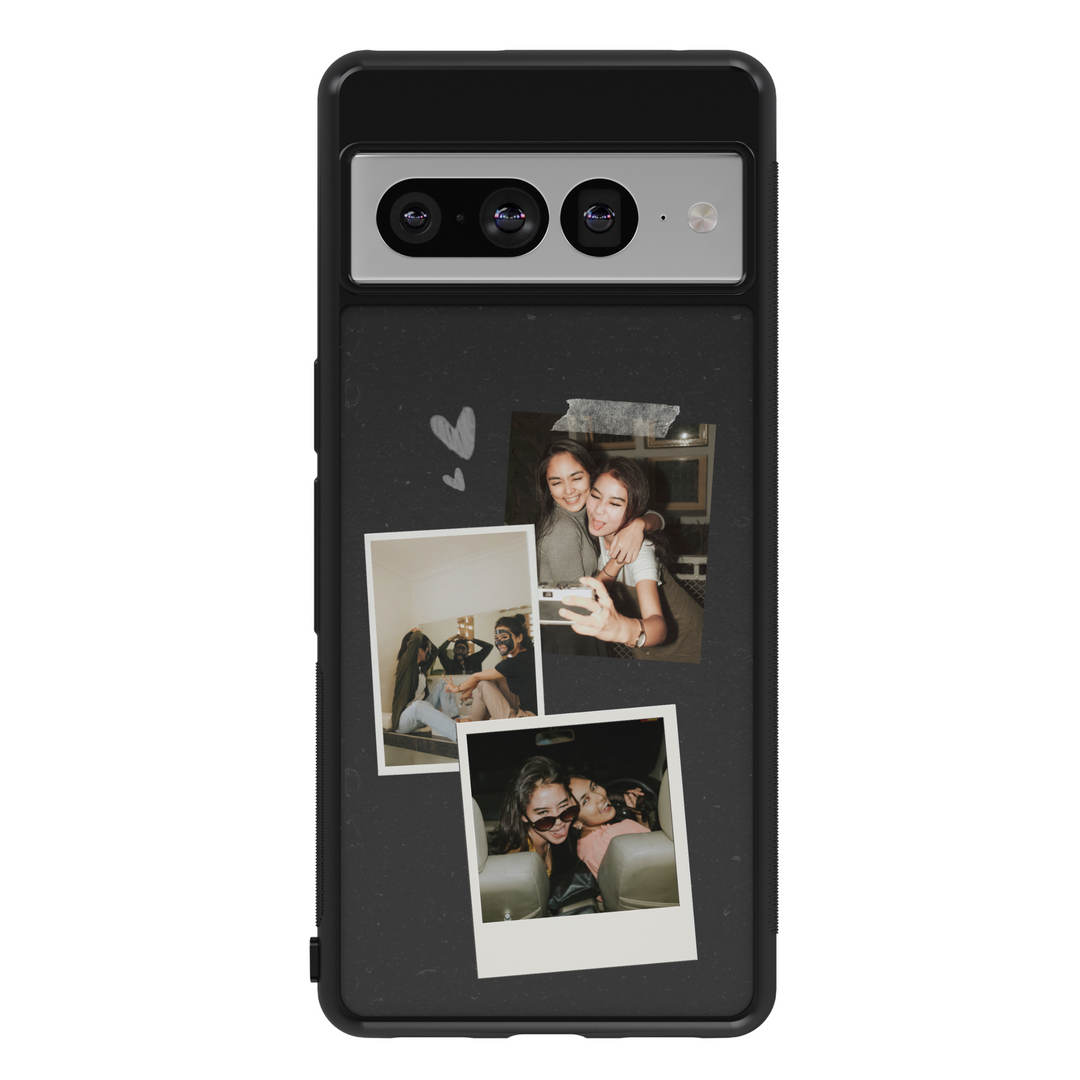 Custom Polaroid Photo Collage Phone Case for Google Pixel 9 Pro XL, Pixel 9, Pixel 9 Pro, Pixel 8 Pro, Pixel 8a, Pixel 8 – Personalized Aesthetic Scrapbook Style