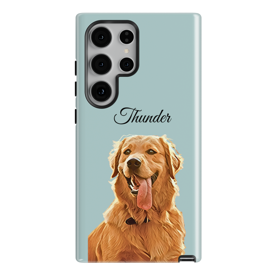 Custom Dog Phone Case, Samsung Galaxy Personalized Phone cover, Dog Lover Gift, Personalized Phone case with Dog Photo, Custom name Phone cover, Dog Phone case, Cat Phone cover, Custom name Phone cover, Dog Photo Phone case with name.