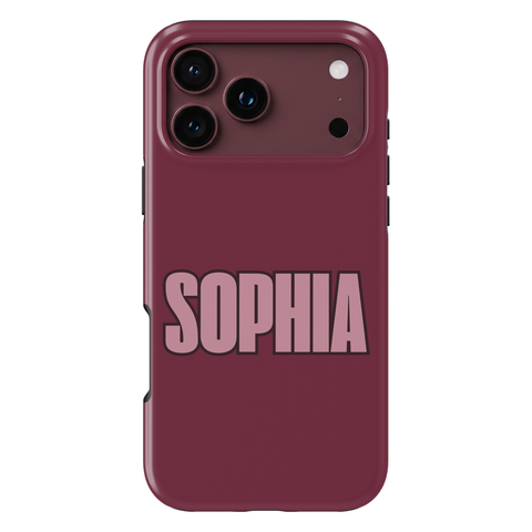 Varsity Custom Name Tough iPhone Case