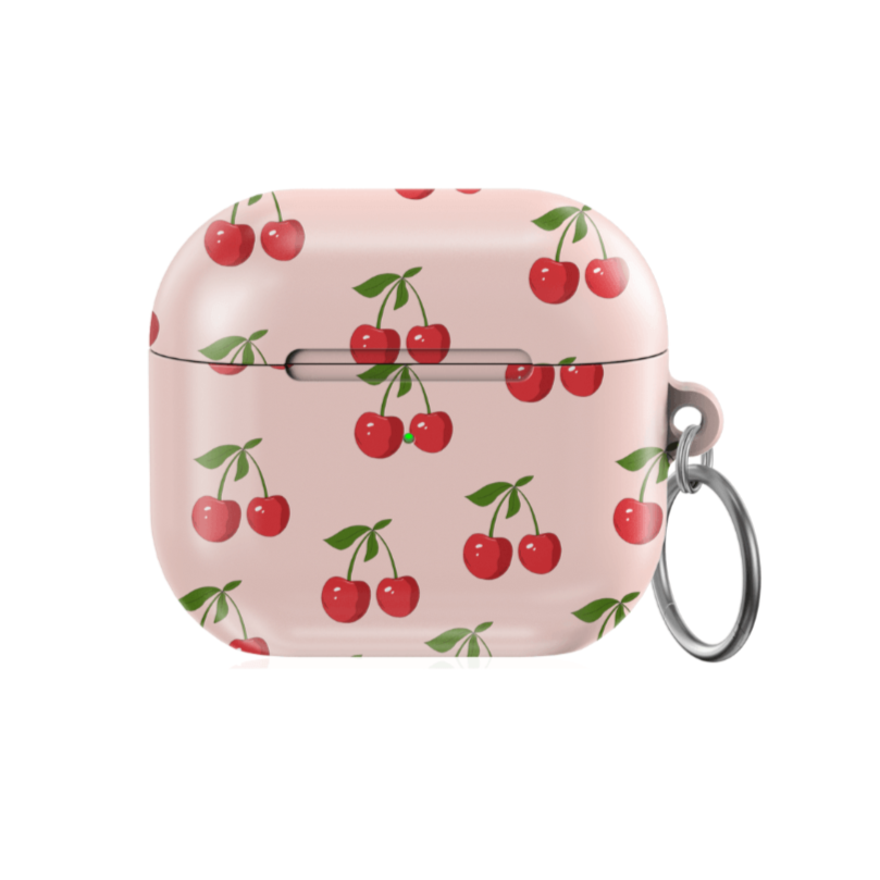 CASELIX Airpod Pro Case, airpod 2nd gen case, airpod 3rd gen case, Airpods Case, Airpods Pro 2 Case, airpod pro 2 case cute, airpod pro case cute,pink cherry