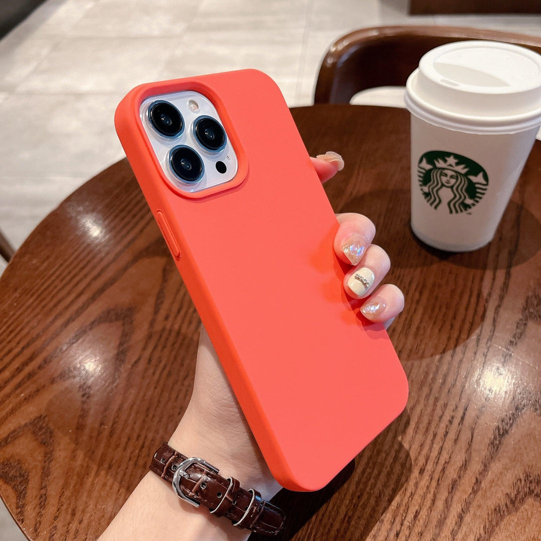 iPhone Case Silicone - Outrageous Orange - CASELIX