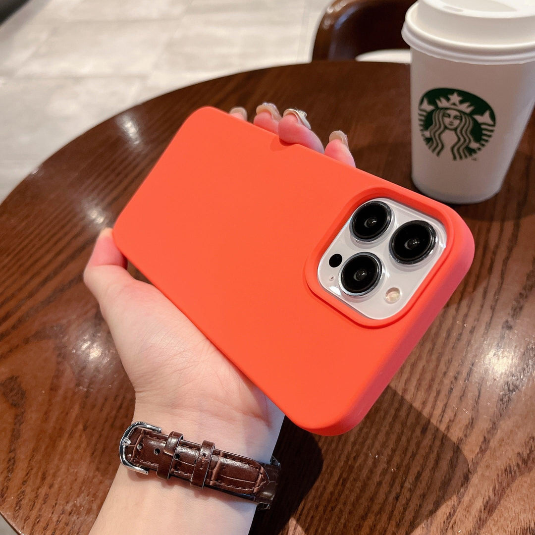 iPhone Case Silicone - Outrageous Orange - CASELIX