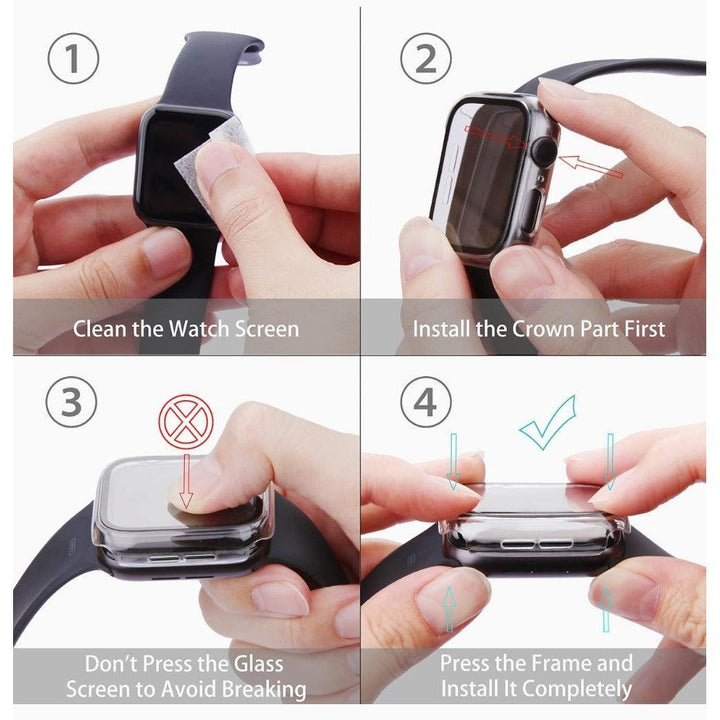 Apple Watch Screen Protector Case - Clear - CASELIX