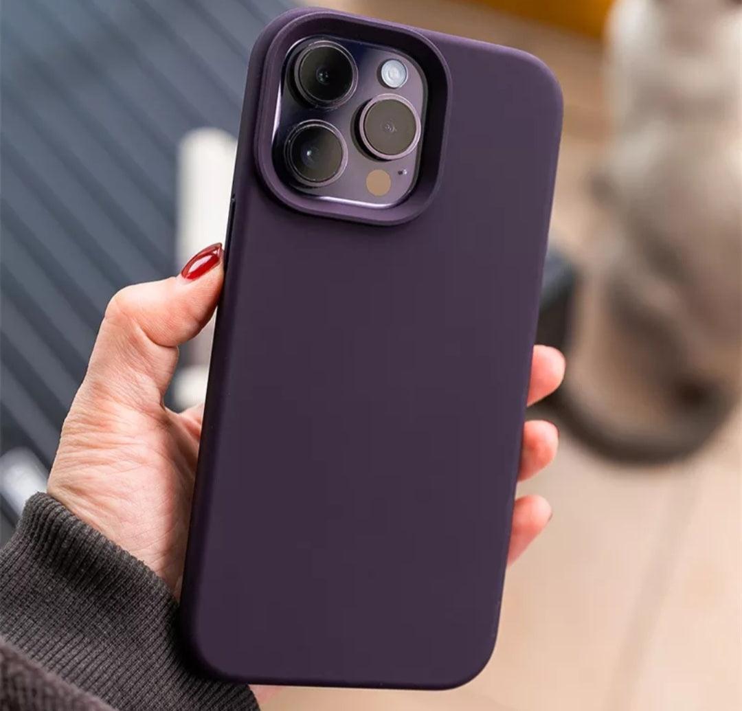 CASELIX iPhone 14 pro max silicone case Deep Purple