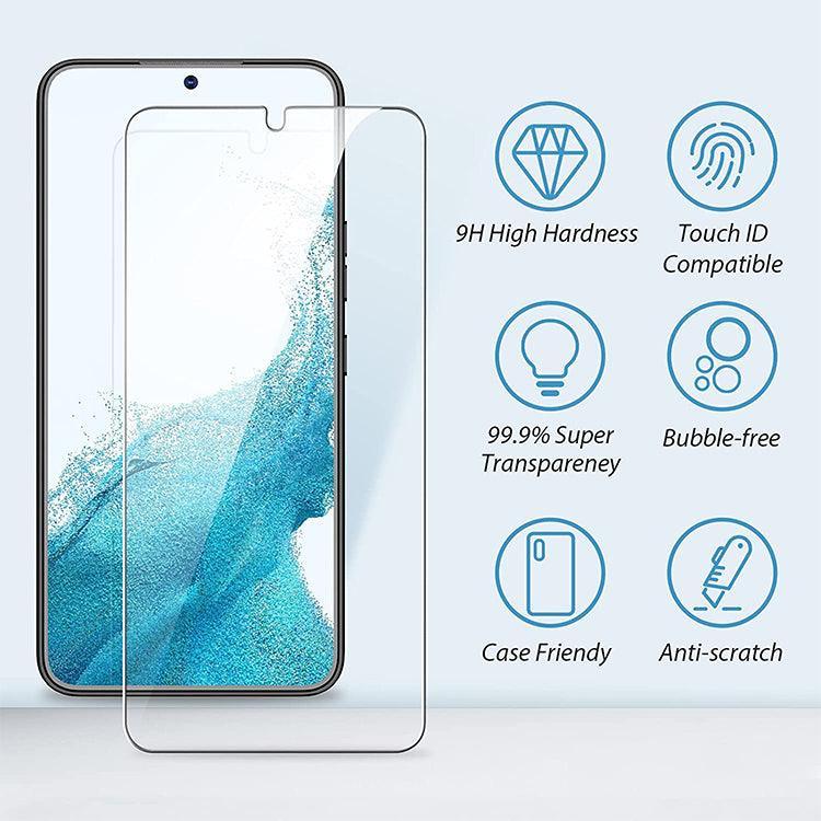 Samsung Galaxy Tempered Glass Screen Protector - Crystal Clear - CASELIX