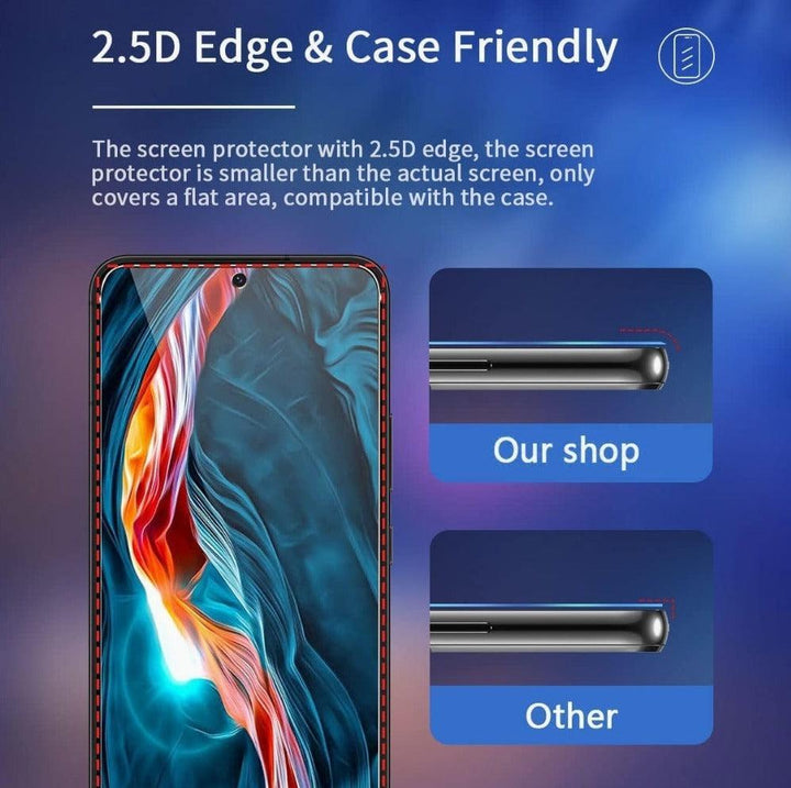 Samsung Galaxy Tempered Glass Screen Protector - Crystal Clear - CASELIX