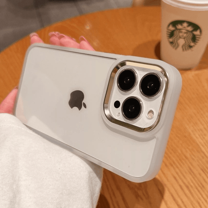 iPhone Clear Case Metallic - Gold - CASELIX