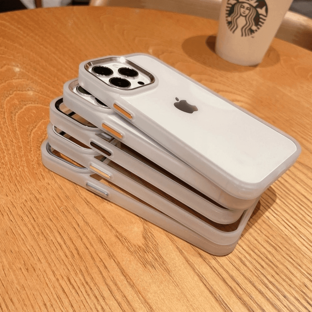 iPhone Clear Case Metallic - Gold - CASELIX