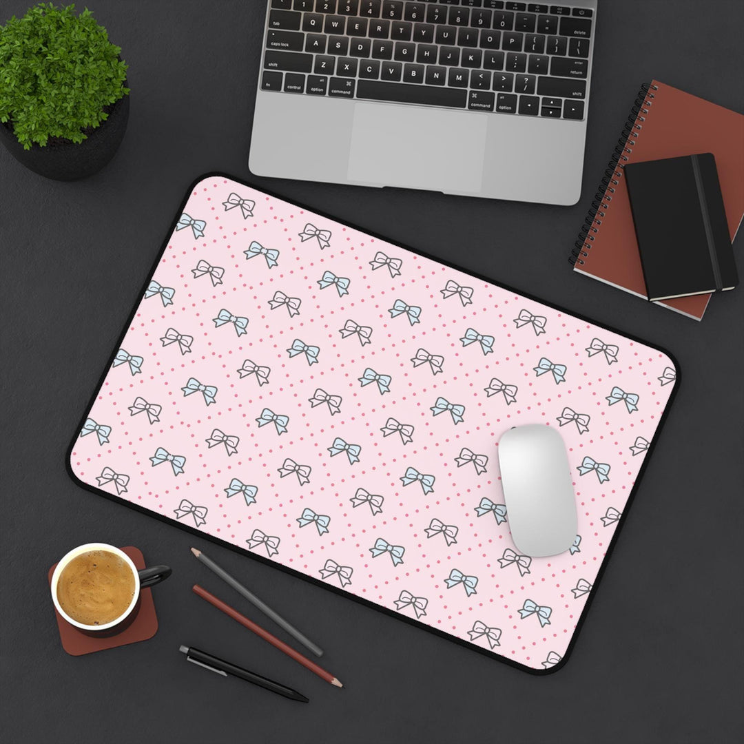 kawaii mouse pad, pink desk decor, cute mat, heart shape, office accessory, pastel pink, cosy workspace, hand printed pad, cute office, work from home, kawaii desk decor, cute desk decor, pastel desk decor