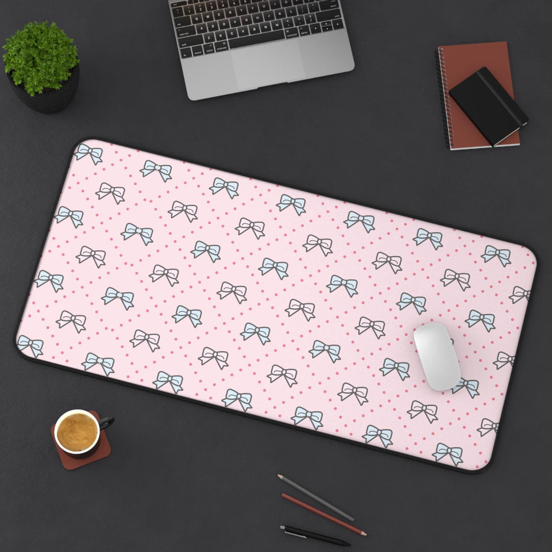 kawaii mouse pad, pink desk decor, cute mat, heart shape, office accessory, pastel pink, cosy workspace, hand printed pad, cute office, work from home, kawaii desk decor, cute desk decor, pastel desk decor
