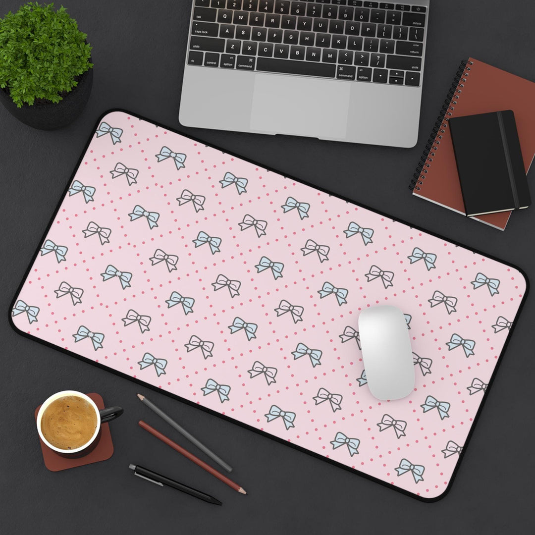 kawaii mouse pad, pink desk decor, cute mat, heart shape, office accessory, pastel pink, cosy workspace, hand printed pad, cute office, work from home, kawaii desk decor, cute desk decor, pastel desk decor