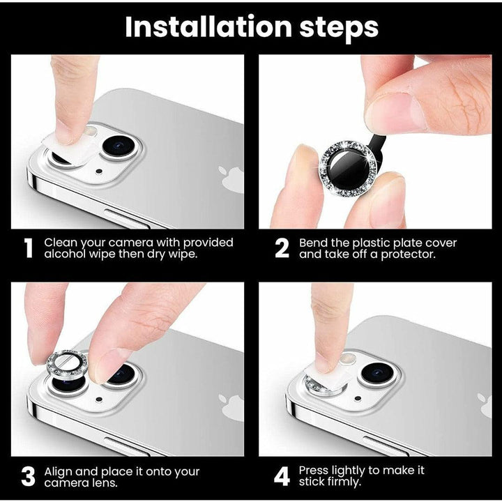 iPhone 13 Camera Lens Protector tempered glass - Red - CASELIX