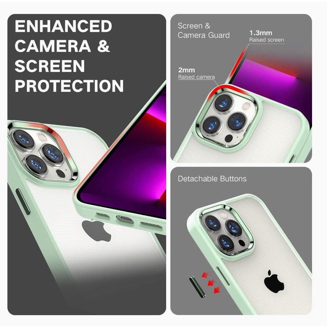 iPhone Clear Case Metallic - Matcha Green - CASELIX