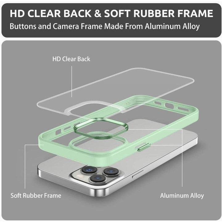 iPhone Clear Case Metallic - Matcha Green - CASELIX