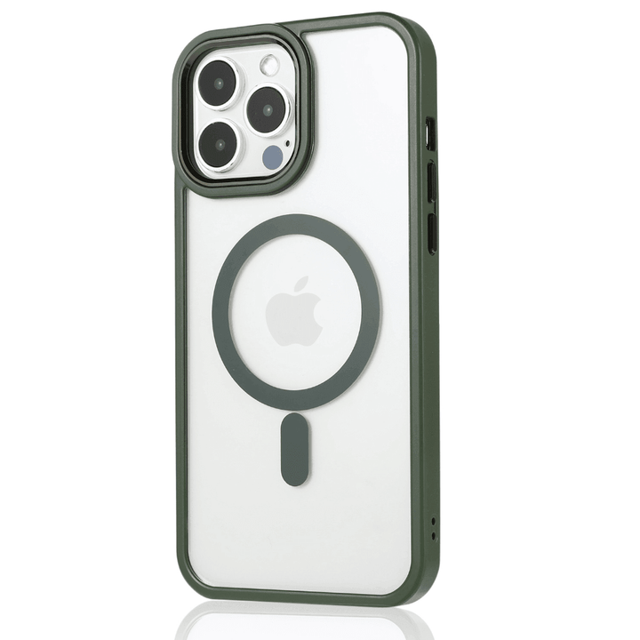 iPhone Case Clear Metallic Magsafe - Midnight Green - CASELIX
