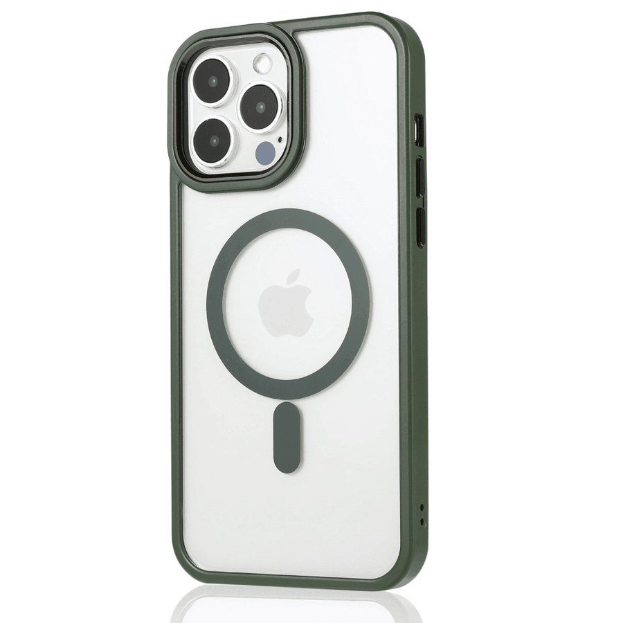 iPhone Case Clear Metallic Magsafe - Midnight Green - CASELIX