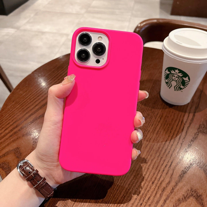 iPhone Case Silicone - Neon Pink - CASELIX