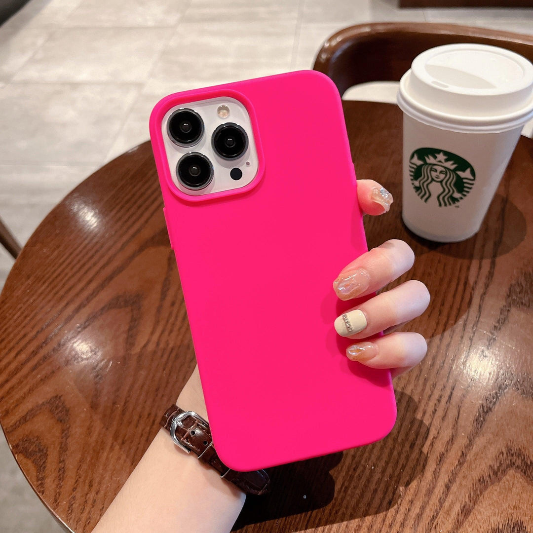 iPhone Case Silicone - Neon Pink - CASELIX