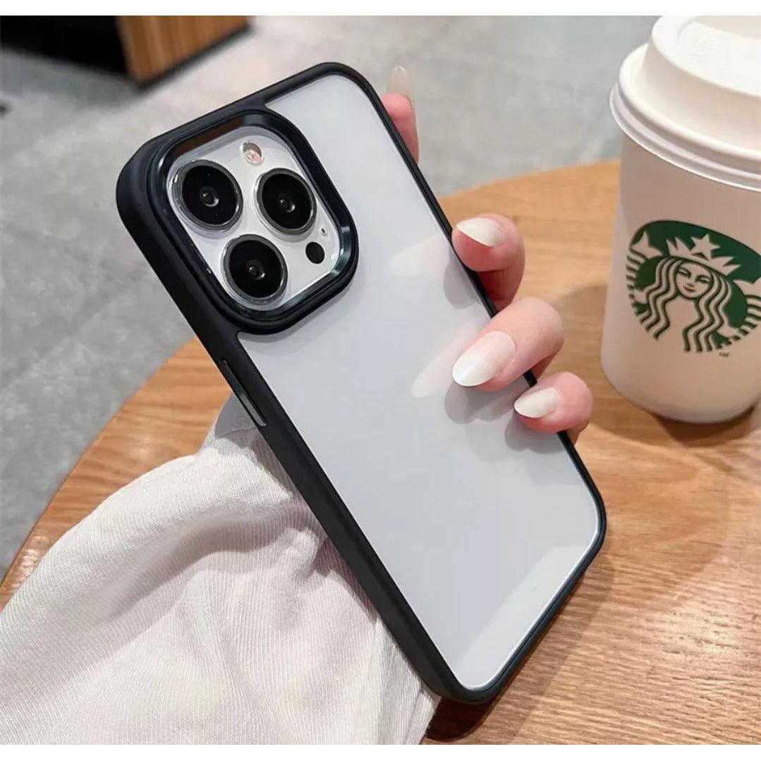 iPhone Clear Case Metallic - Black - CASELIX