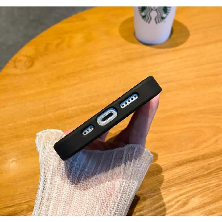 iPhone Clear Case Metallic - Black - CASELIX