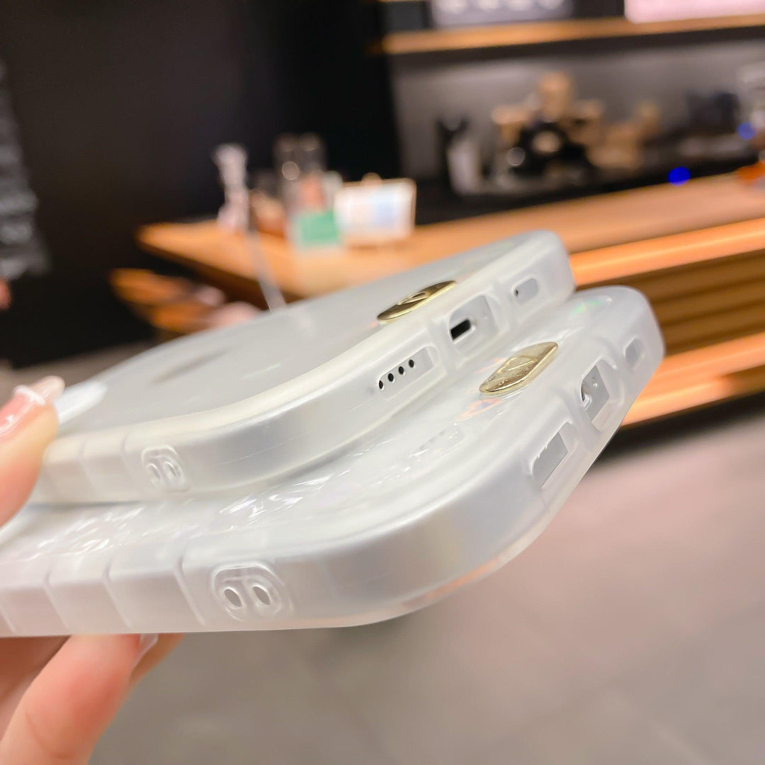 iPhone Case Holographic Hearts - Opal - CASELIX