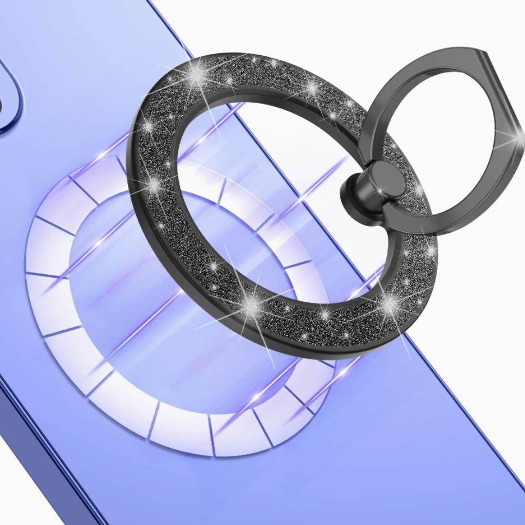 MagSafe Phone Ring stardust Glitter - Black - CASELIX