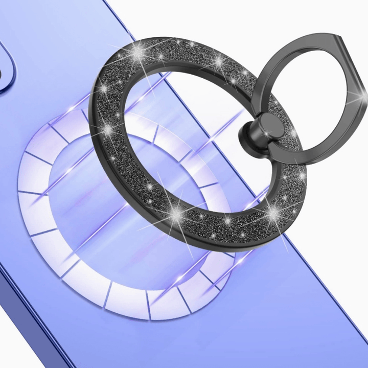 MagSafe Phone Ring stardust Glitter - Black - CASELIX